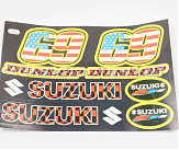 Наклейки (набор) спонсоры, мультибренд (#5931)