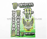 Наклейки (набор) спонсор MONSTER ENERGY (27х18см) (#7049)