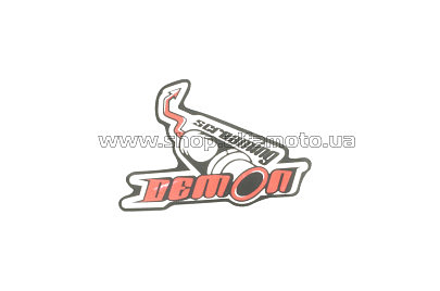 Наклейка декор DEMON (10х8см) (#6887)