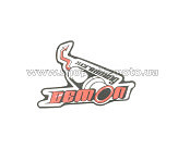 Наклейка декор DEMON (10х8см) (#6887)