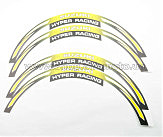 Наклейка на колесо 17/18 SZK (желтая) (#6057)