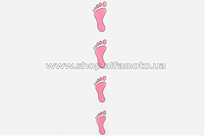 Наклейки (набор) TRAIL (левые, розовые) (#5619)