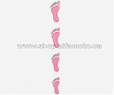 Наклейки (набор) TRAIL (левые, розовые) (#5619)