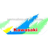 Наклейки (набор) KAWASAKI (29х14см) (#0768)