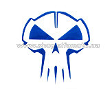Наклейка SKULL (9х9см)