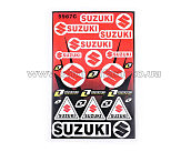 Наклейки (набор) спонсор SUZUKI (30х45см) (#5987C)