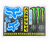 Наклейки (набор) спонсоры, мультибренд (23х31см) (#7056)