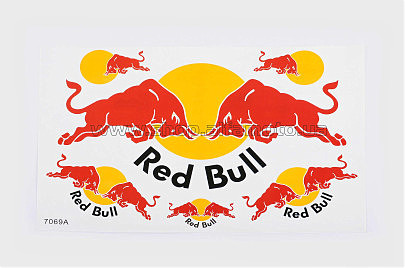 Наклейки (набор) спонсор RED BULL (27х17cм) (#7069A)