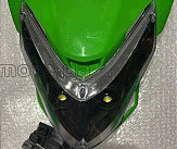 Обтекатель Питбайк с фарой (зеленый) (тип 2) FLD