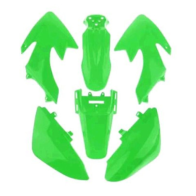 Пластик Питбайк (комплект) (6 шт) Зеленый Honda CRF50 JPX