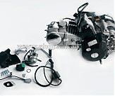 Двигатель Delta 125cc (АКПП 1Р53FMI 4П) (+коммутатор, карбюратор, катушка зажигания) JING