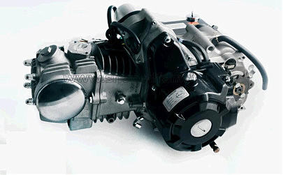 Двигатель Delta 125cc (АКПП, 157FMH, алюминиевый цилиндр) (черный) JING