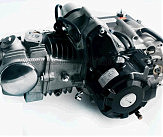 Двигатель Delta 125cc (АКПП, 157FMH, алюминиевый цилиндр) (черный) JING