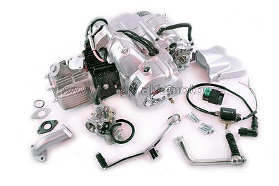 Двигатель Delta, Activ 110cc (МКПП 152FMH) (+карбюратор, коммутатор, катушка зажигания) JING