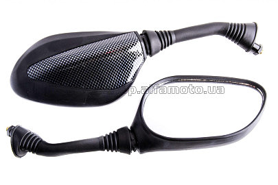 Зеркала ZX-2444 (карбон, 8mm) KOMATCU