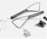 Зеркала (черные, многоугольные, алюм., антиблик, переход., инструм.) KOMACU