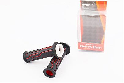 Рукоятка руля лев./пр. к-кт, черно-красные