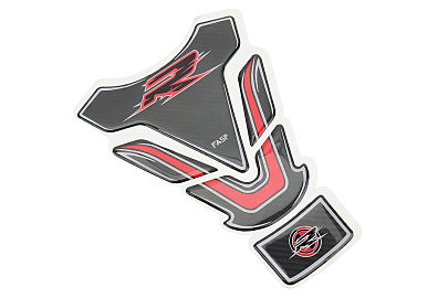 Наклейка захисна на бак паливний "SUZUKI GSX-R", чорно-червонийкарбон TQ-003