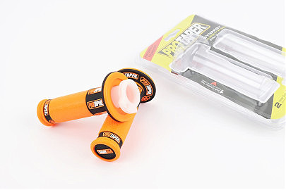 Рукоятка руля лев./пр. к-кт с вставкой, оранжевые