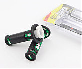 Рукоятка руля лев./пр. к-кт с вставкой, черно-зеленые