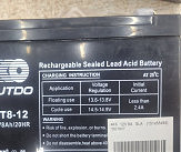 АКБ 12V 8A AGM (151x65x94) OUTDO