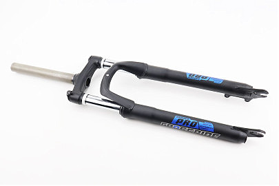 Вилка 27,5" амортизационная, без резьбы 1-1/8" (28,6мм), шток 210мм, с ходом 50мм, Disk-brake, M Lockout, чёрная N781