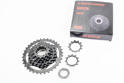 Кассета 8зв. 11.12.14.16.18.22.24.34Т, чёрная CR-CS23