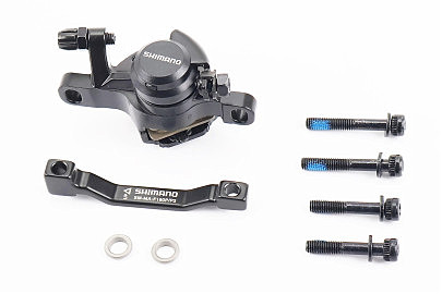 Тормозной суппорт передний (F160/R140мм), чёрный BR-TX805F