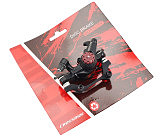 Тормозной суппорт задний (F180/R160мм), чёрный DSC-730R