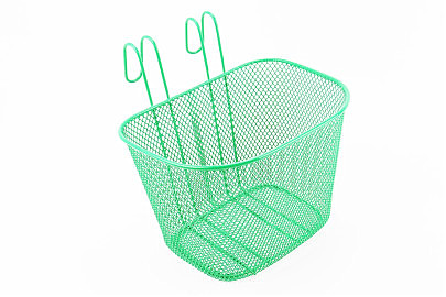 Корзина багажная передняя, детская с крепл. на руль, зелёная