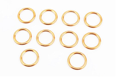 Прокладка глушителя круглая (под гол. цилиндра) "металл" 25x33mm, к-кт 10шт