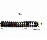 Амортизатор GY6, DIO ZX 310mm, стандартный (черный) NDT