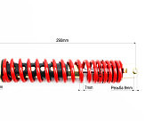 Амортизатор GY6, DIO, LEAD 290mm, стандартный (красный) NDT