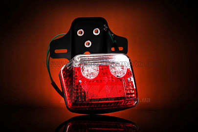 Стоп-сигнал (в сборе) Delta (с глазками, чёрная ножка) EVO