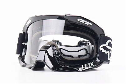 Очки кроссовые/эндуро/АТV, черные (прозрачное стекло)