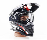 Очки кроссовые/эндуро/АТV, черные (прозрачное стекло)