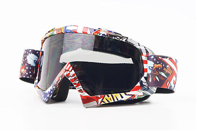 Очки кроссовые/эндуро/АТV, разноцветные (затемненное стекло)