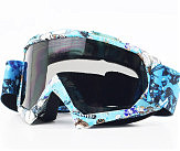 Очки кроссовые/эндуро/АТV, разноцветные (затемненное стекло)