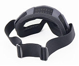 Очки кроссовые, черные (затемненное стекло)