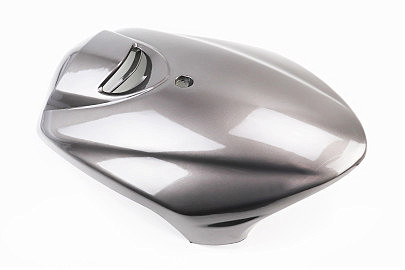 Yamaha JOG SA-36J/39J пластик &mdash; передній верхній "дзьоб", ТЕМНО-СІРИЙ