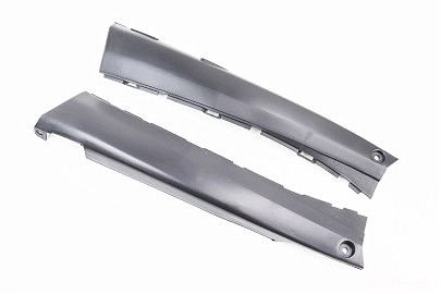 Yamaha JOG ARTISTIC пластик &mdash; нижний боковой лев+прав к-кт 2шт, ЧЕРНЫЙ (незначчительниые потертости)