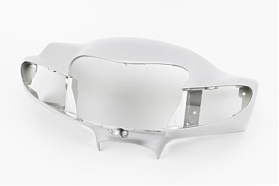 Suzuki LET'S-III пластик &mdash; руля передний "голова", СЕРЫЙ