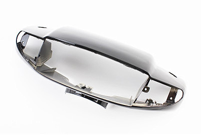 Suzuki LET'S-II пластик &mdash; руля передний "голова" (под бараб. тормоз), ЧЕРНЫЙ