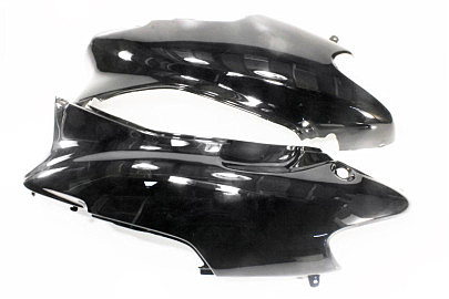 Honda DIO AF-34/35 пластик &mdash; верхний боковой лев+прав к-кт 2шт, ЧЕРНЫЙ