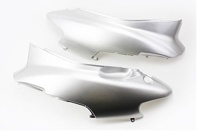 Honda DIO AF-34/35 пластик &mdash; верхній бічний лів+прав к-кт 2шт, СІРИЙ