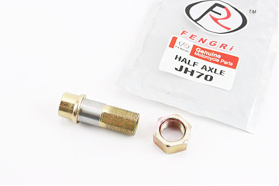 Втулка колеса заднего с резьбой Delta (жёлтый металл, широкая гайка)