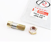 Втулка колеса заднего с резьбой Delta (жёлтый металл, широкая гайка)