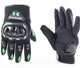 Перчатки мотоциклетні M-Чорно-Салатові