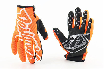 Перчатки L с силиконовыми вставками, оранжево-чёрно-белие, НЕ оригинал