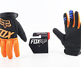 Перчатки мотоциклетные XL-Чёрно-Оранжевые, тип 3